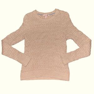 Victoria’s secret tan knit sweater cozy winter y2k fall size xs
